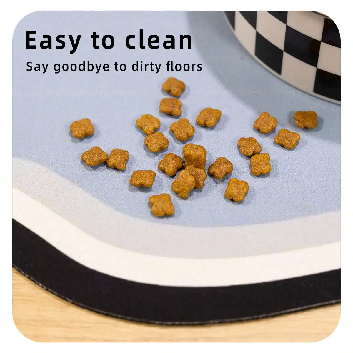 Custom Pet Feeding Mat - Non-Slip, Quick-Dry Design with Personalized Name